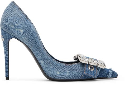 dolce gabbana denim heels|dolce and gabbana heels price.